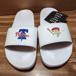 New ISlide Philadelphia Phillies & SpongeBob Slides - Unisex M 9/10 & W 10/11